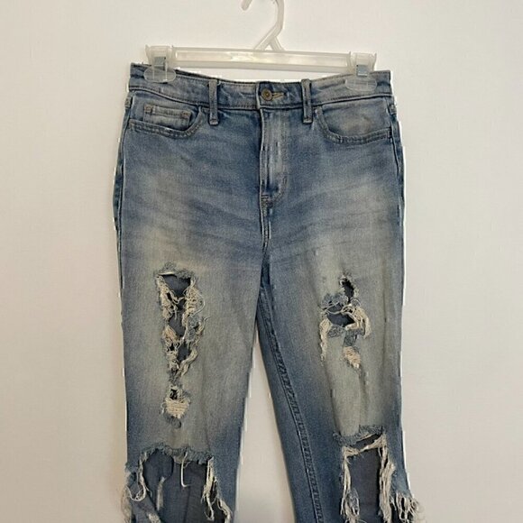 HOLLISTER High Rise Super Skinny Crop Vintage Stretch Jeans Light Ripped 1 / 25 - Picture 4 of 16